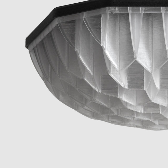 Decimal Agregar LED 3D printed pendant lamp